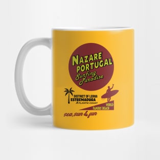 Nazare, Portugal Surf Vintage Mug